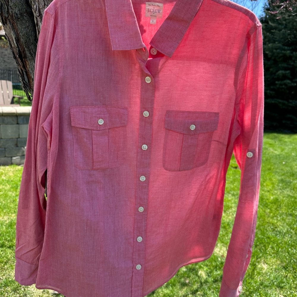 ⭐️NWT⭐️ J. Crew Red Casual Button Down Shirt